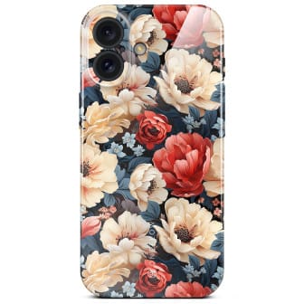 ONEFLOW Flower Cover iPhone 16 Plus Blumen Muster – Mystic Flora ONEFLOW Flower Cover iPhone 16 Plus Blumen Muster – Mystic Flora