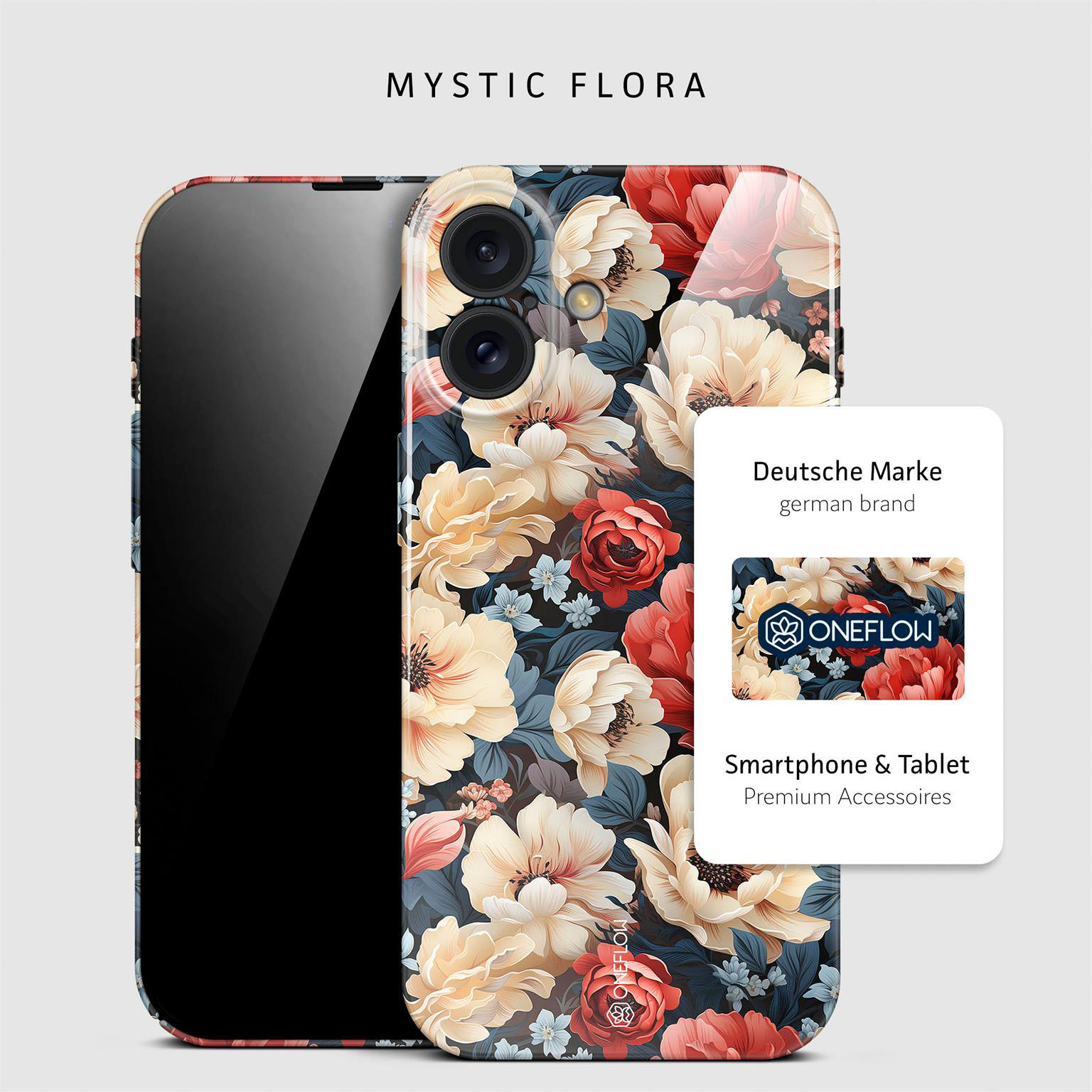 ONEFLOW Flower Cover iPhone 16 Plus Blumen Muster – Weiteres Produktbild 4 ONEFLOW Flower Cover iPhone 16 Plus Blumen Muster – Weiteres Produktbild 4