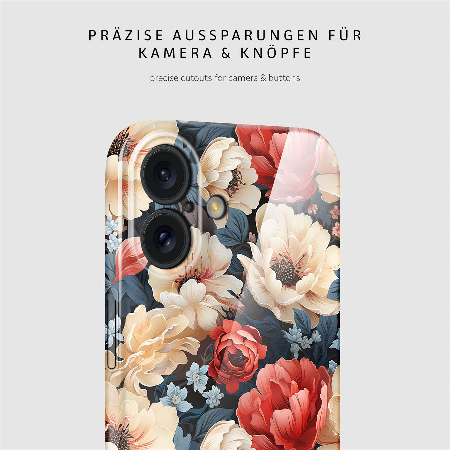 ONEFLOW Flower Cover iPhone 16 Plus Blumen Muster – Weiteres Produktbild 7 ONEFLOW Flower Cover iPhone 16 Plus Blumen Muster – Weiteres Produktbild 7