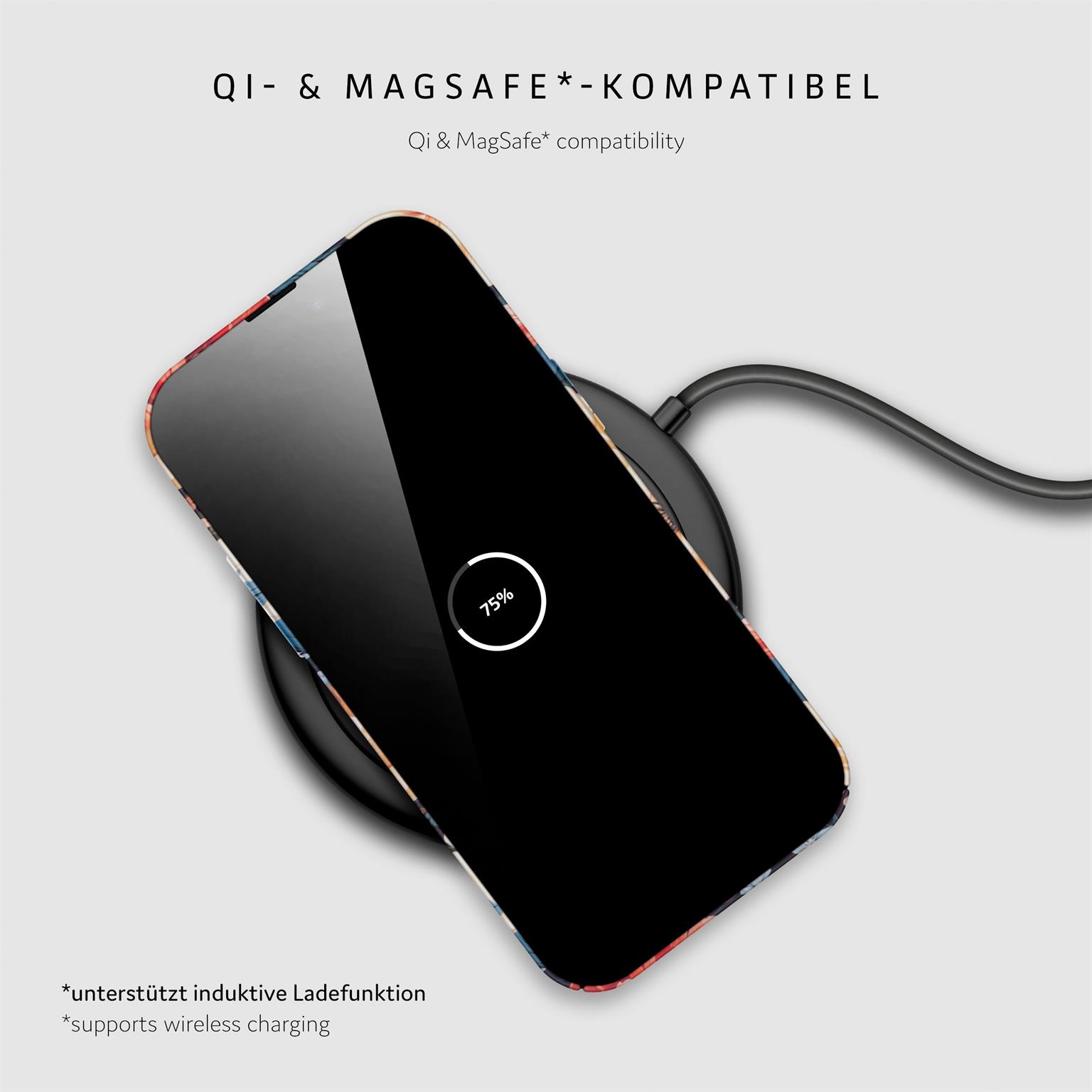 ONEFLOW Flower Cover iPhone 16 Pro Max Blumen Muster – Weiteres Produktbild 5