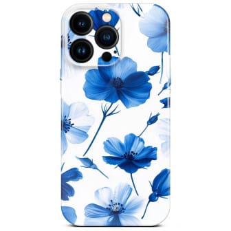 ONEFLOW Flower Cover iPhone 16 Pro Max Blumen Muster – Blue Dreamwave ONEFLOW Flower Cover iPhone 16 Pro Max Blumen Muster – Blue Dreamwave