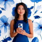 ONEFLOW Flower Cover iPhone 16 Pro Max Blumen Muster – Weiteres Produktbild 3