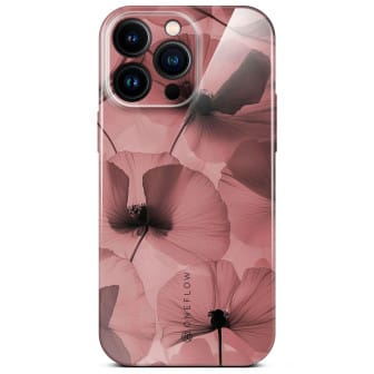 ONEFLOW Flower Cover iPhone 16 Pro Max Blumen Muster – Crimson Whisper ONEFLOW Flower Cover iPhone 16 Pro Max Blumen Muster – Crimson Whisper