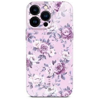 ONEFLOW Flower Cover iPhone 16 Pro Max Blumen Muster – Lavender Dream ONEFLOW Flower Cover iPhone 16 Pro Max Blumen Muster – Lavender Dream