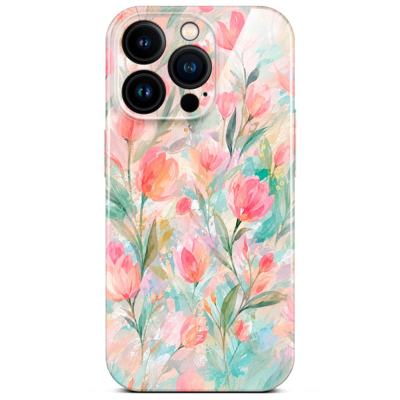 ONEFLOW Flower Cover iPhone 16 Pro Blumen Muster – Weiteres Produktbild 1