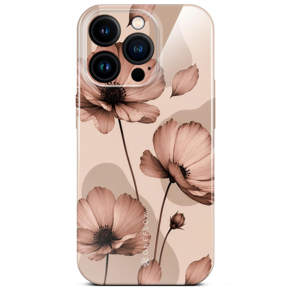 ONEFLOW Flower Cover iPhone 16 Pro Blumen Muster – Weiteres Produktbild 1
