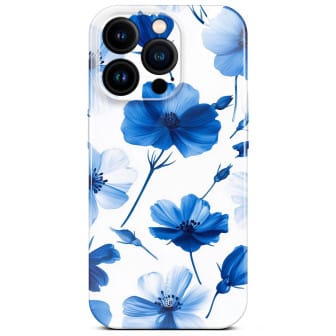 ONEFLOW ONEFLOW Flower Cover iPhone 16 Pro Blumen Muster – Blue Dreamwave