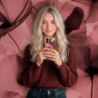 ONEFLOW Flower Cover iPhone 16 Pro Blumen Muster – Produktbild 3
