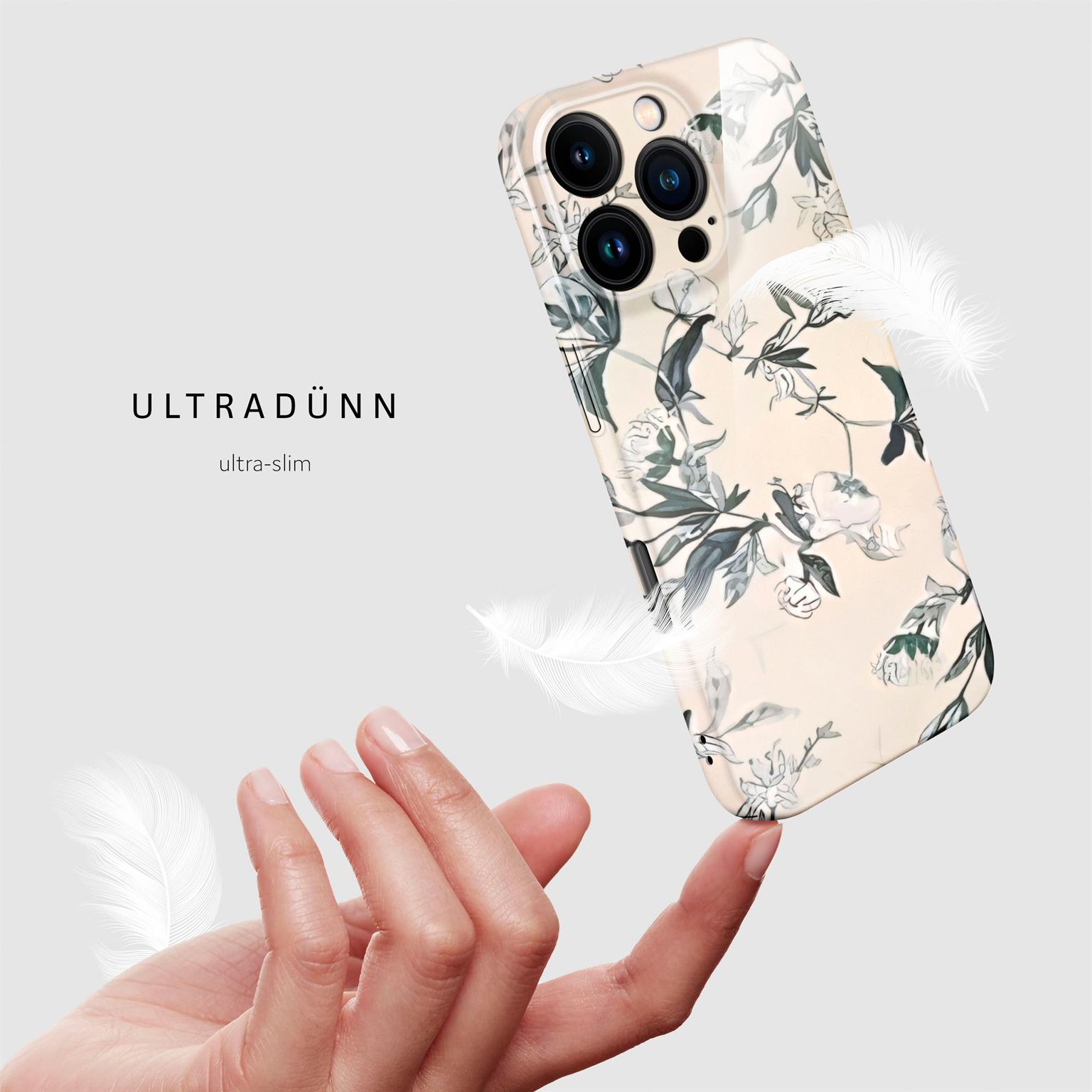 ONEFLOW Flower Cover iPhone 16 Pro Blumen Muster – Weiteres Produktbild 4