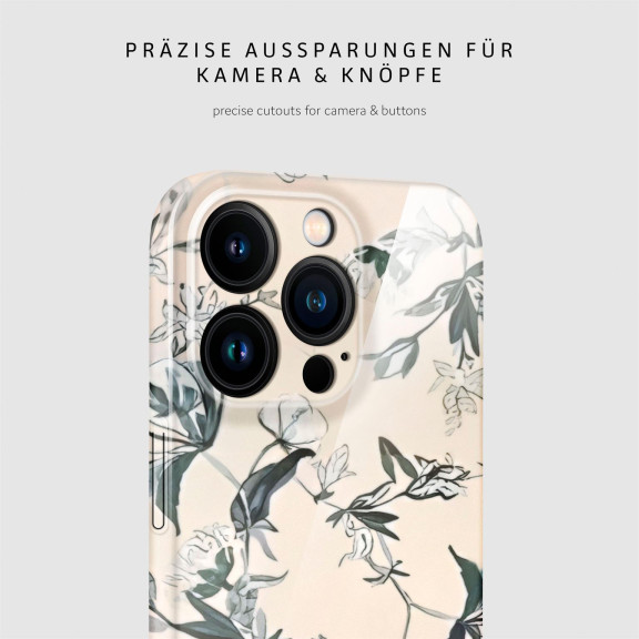ONEFLOW Flower Cover iPhone 16 Pro Blumen Muster – Weiteres Produktbild 7