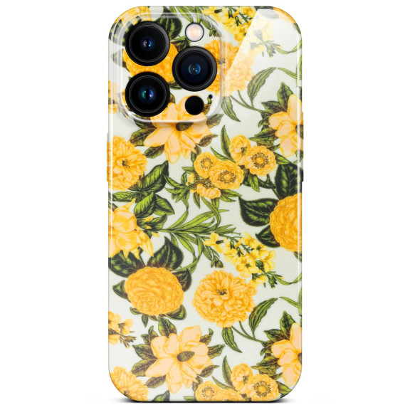 ONEFLOW Flower Cover iPhone 16 Pro Blumen Muster – Weiteres Produktbild 1