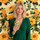 ONEFLOW Flower Cover iPhone 16 Pro Blumen Muster – Produktbild 3