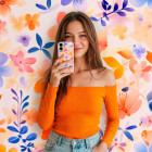 ONEFLOW Flower Cover iPhone 16 Pro Blumen Muster – Produktbild 3