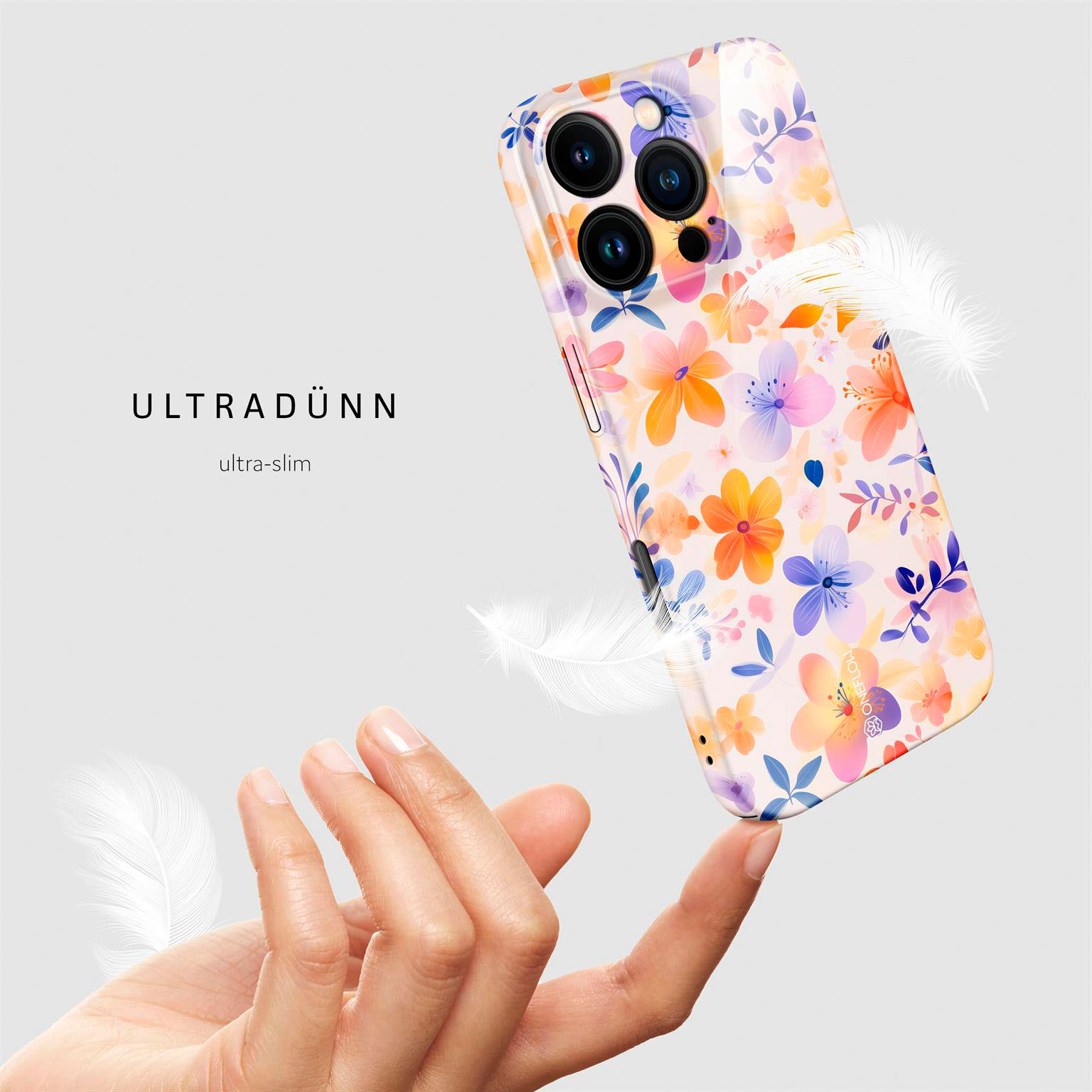 ONEFLOW Flower Cover iPhone 16 Pro Blumen Muster – Weiteres Produktbild 5 ONEFLOW Flower Cover iPhone 16 Pro Blumen Muster – Weiteres Produktbild 5