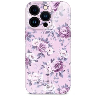 ONEFLOW Flower Cover iPhone 16 Pro Blumen Muster – Lavender Dream ONEFLOW Flower Cover iPhone 16 Pro Blumen Muster – Lavender Dream
