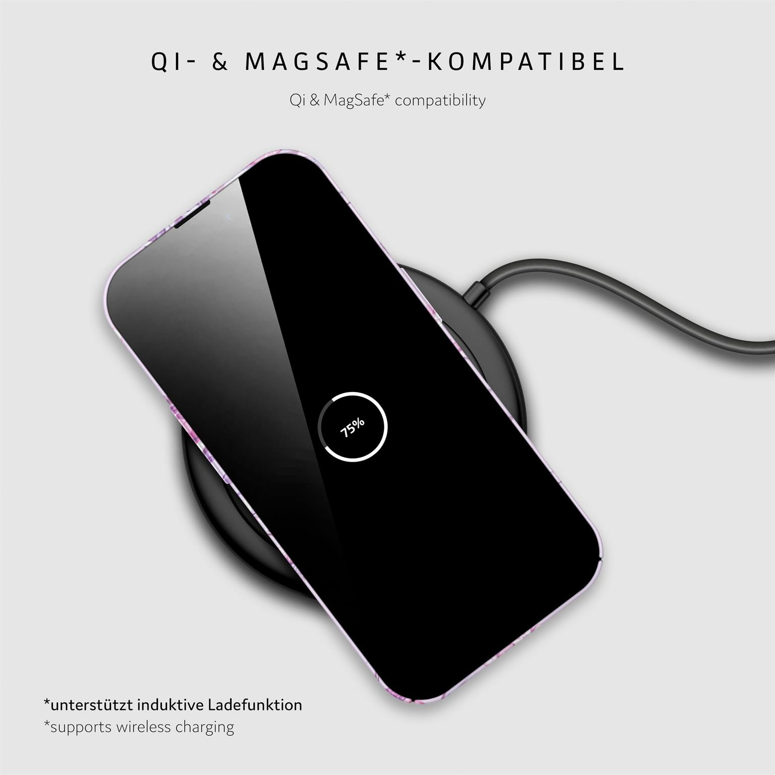 ONEFLOW Flower Cover iPhone 16 Pro Blumen Muster – Weiteres Produktbild 5