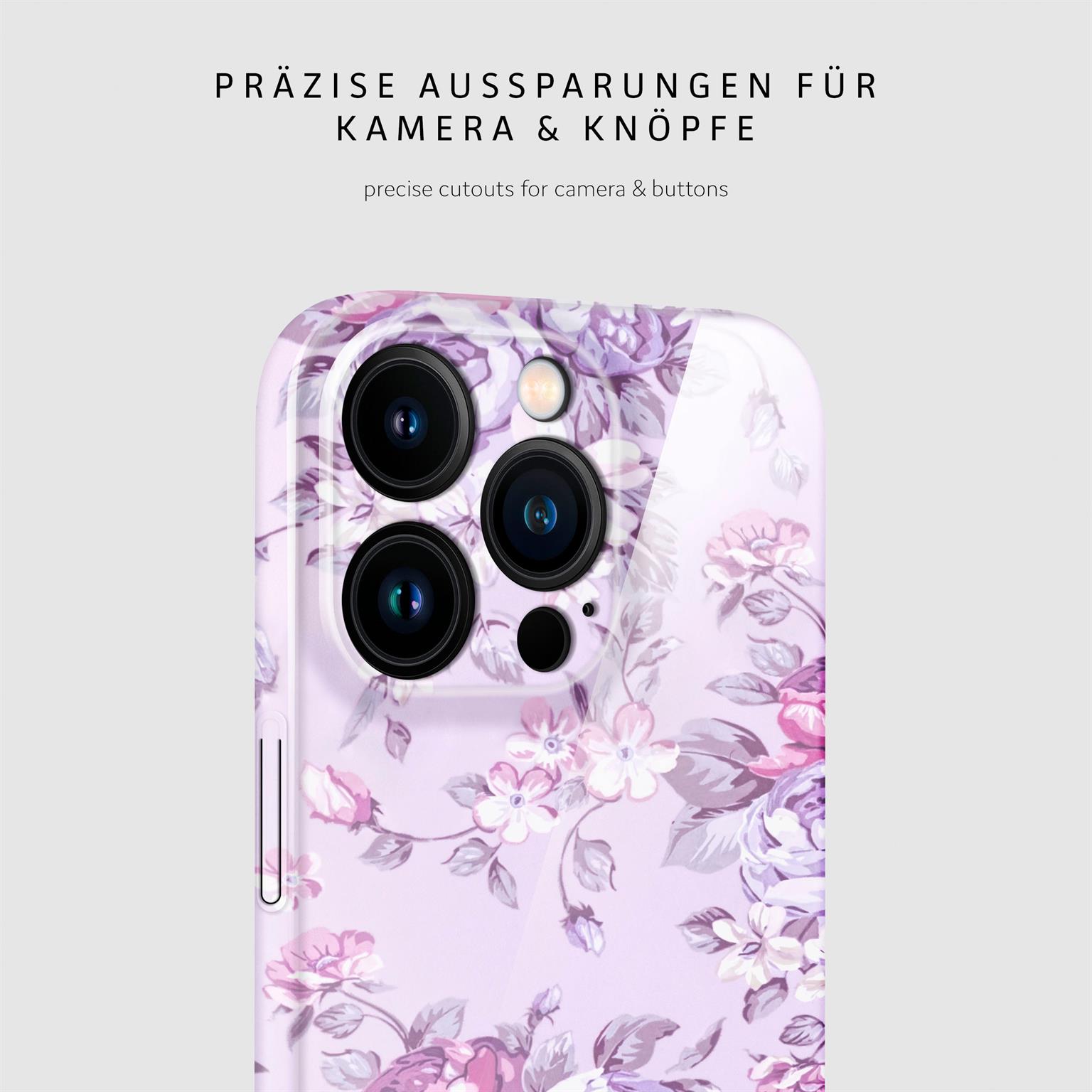 ONEFLOW Flower Cover iPhone 16 Pro Blumen Muster – Weiteres Produktbild 6