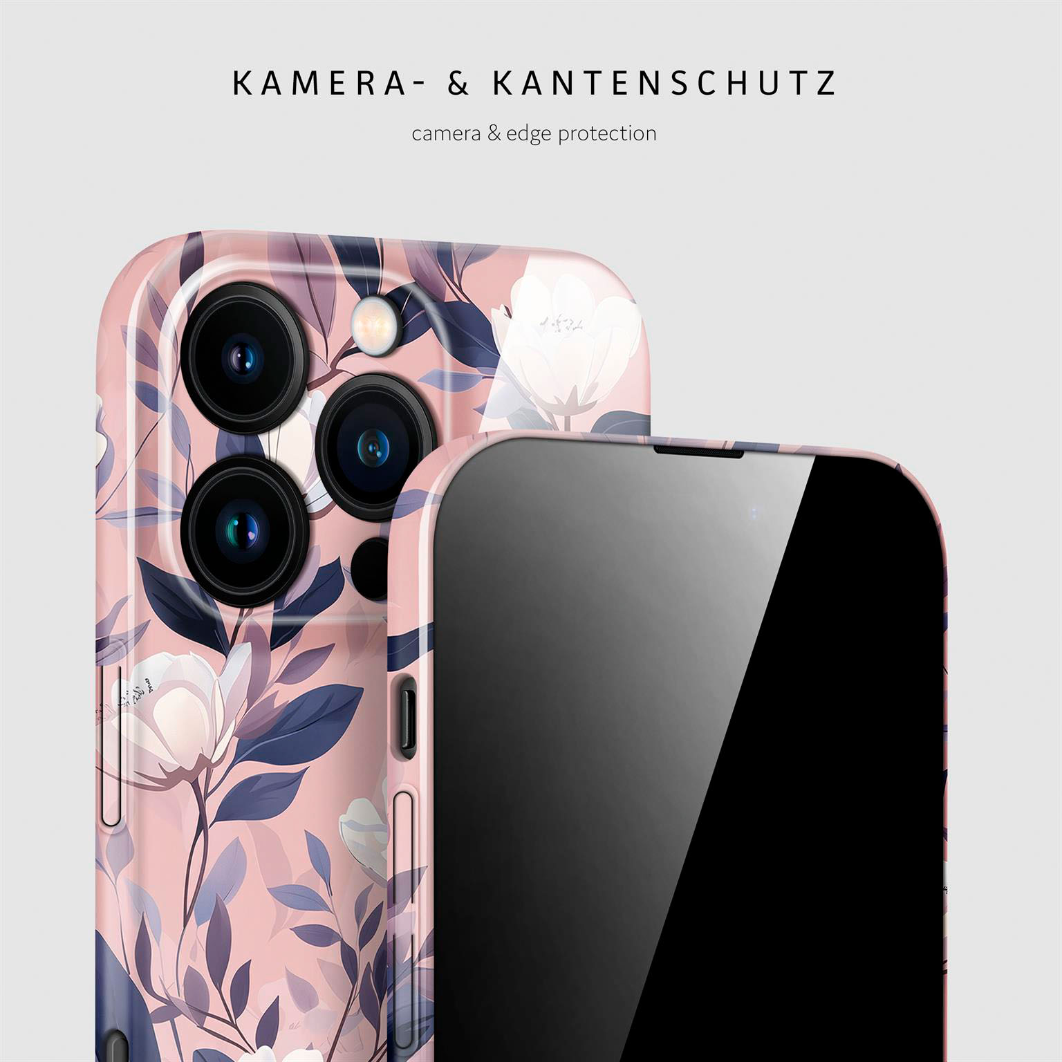 ONEFLOW Flower Cover iPhone 16 Pro Blumen Muster – Weiteres Produktbild 1