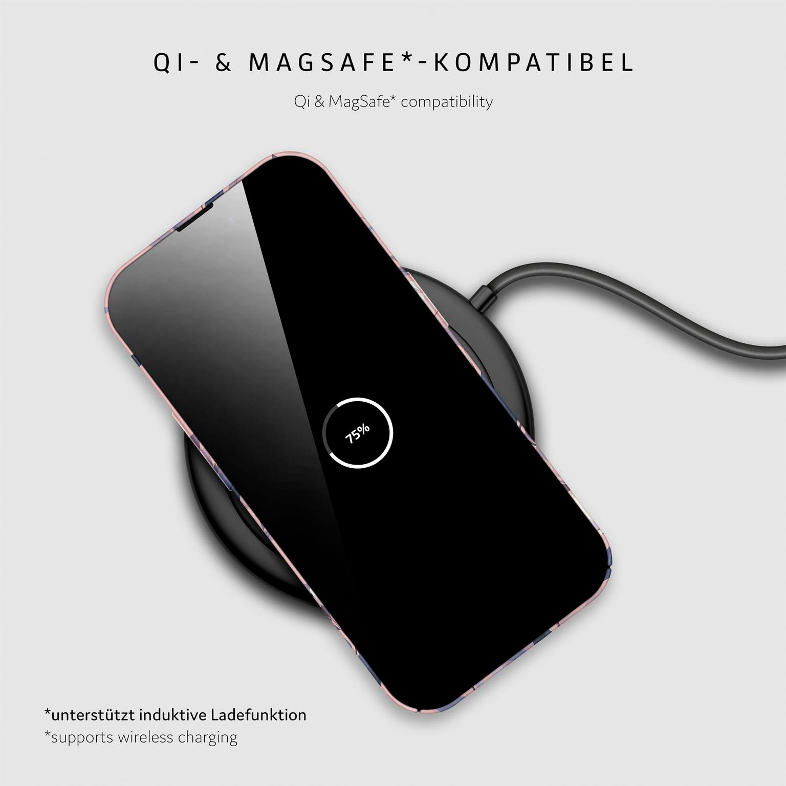 ONEFLOW Flower Cover iPhone 16 Pro Blumen Muster – Weiteres Produktbild 5