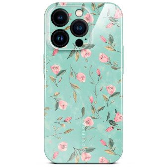 ONEFLOW Flower Cover iPhone 16 Pro Blumen Muster – Mint Blossom ONEFLOW Flower Cover iPhone 16 Pro Blumen Muster – Mint Blossom