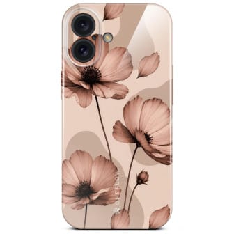 ONEFLOW ONEFLOW Flower Cover iPhone 16 Blumen Muster – Café Couture