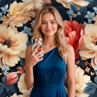 ONEFLOW Flower Cover iPhone 16 Blumen Muster – Produktbild 3