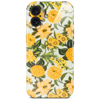ONEFLOW Flower Cover iPhone 16 Blumen Muster – Sunny Melody ONEFLOW Flower Cover iPhone 16 Blumen Muster – Sunny Melody