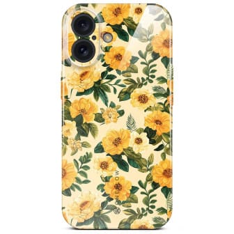 ONEFLOW ONEFLOW Flower Cover iPhone 16 Blumen Muster – Sunny Melody