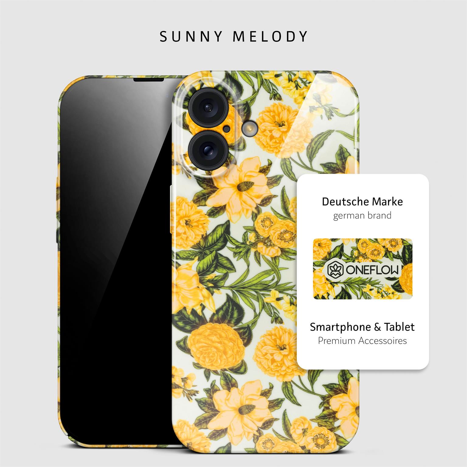 ONEFLOW Flower Cover iPhone 16 Blumen Muster – Weiteres Produktbild 3