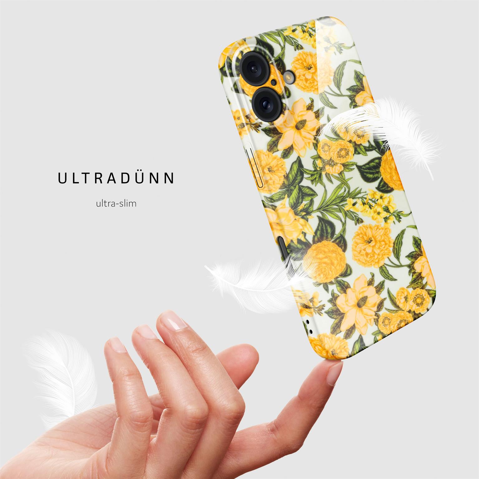 ONEFLOW Flower Cover iPhone 16 Blumen Muster – Weiteres Produktbild 4