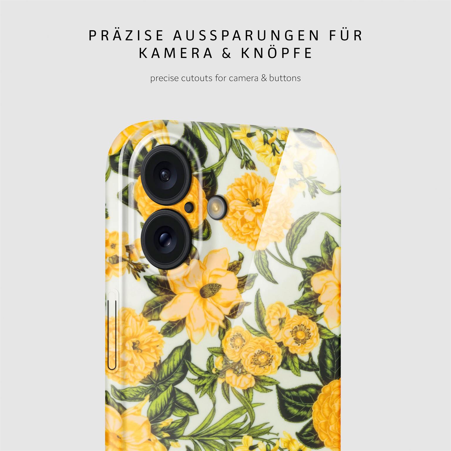 ONEFLOW Flower Cover iPhone 16 Blumen Muster – Weiteres Produktbild 7 ONEFLOW Flower Cover iPhone 16 Blumen Muster – Weiteres Produktbild 7