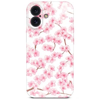 ONEFLOW Flower Cover iPhone 16 Blumen Muster – Sakura Breeze ONEFLOW Flower Cover iPhone 16 Blumen Muster – Sakura Breeze