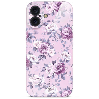ONEFLOW Flower Cover iPhone 16 Blumen Muster – Lavender Dream ONEFLOW Flower Cover iPhone 16 Blumen Muster – Lavender Dream