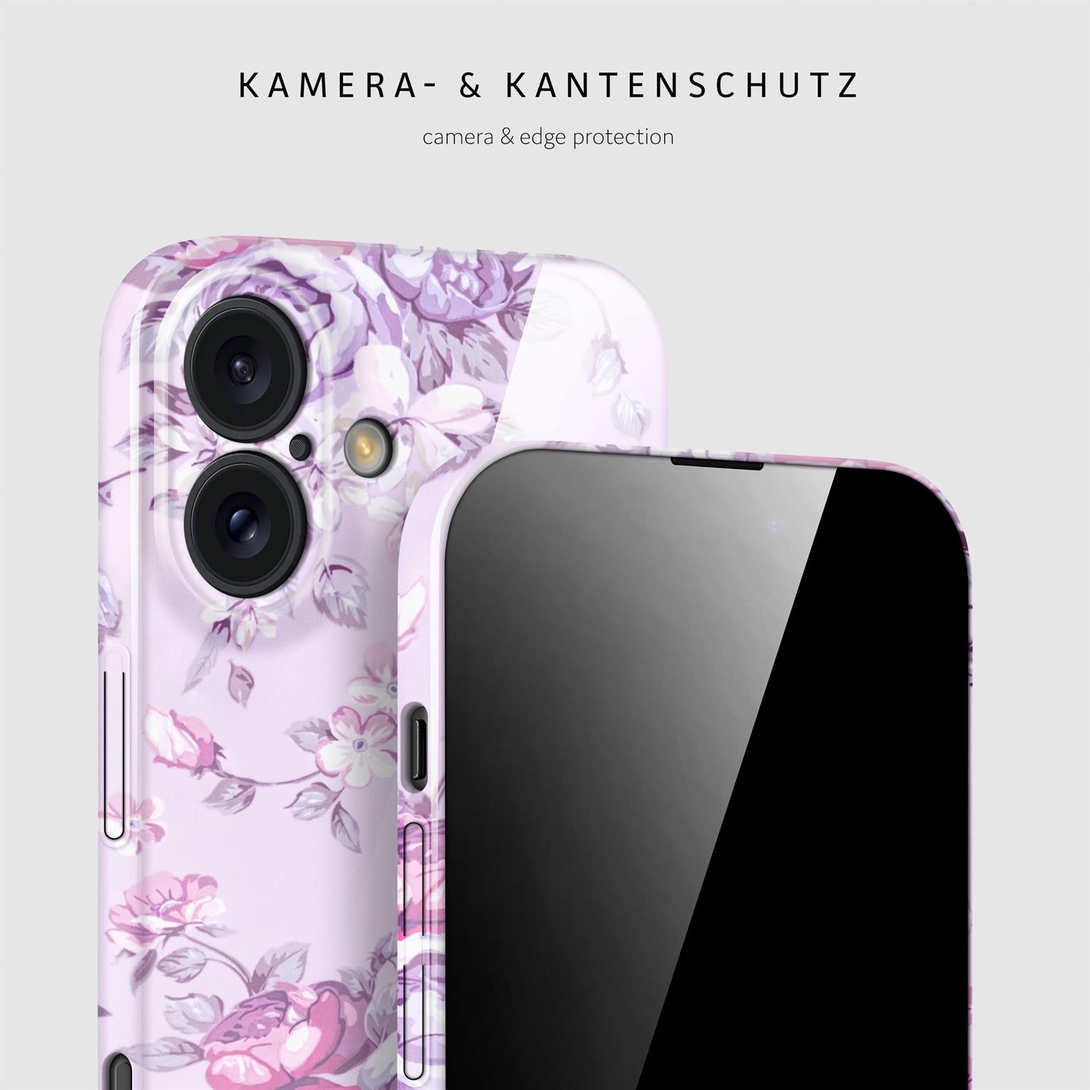 ONEFLOW Flower Cover iPhone 16 Blumen Muster – Weiteres Produktbild 1