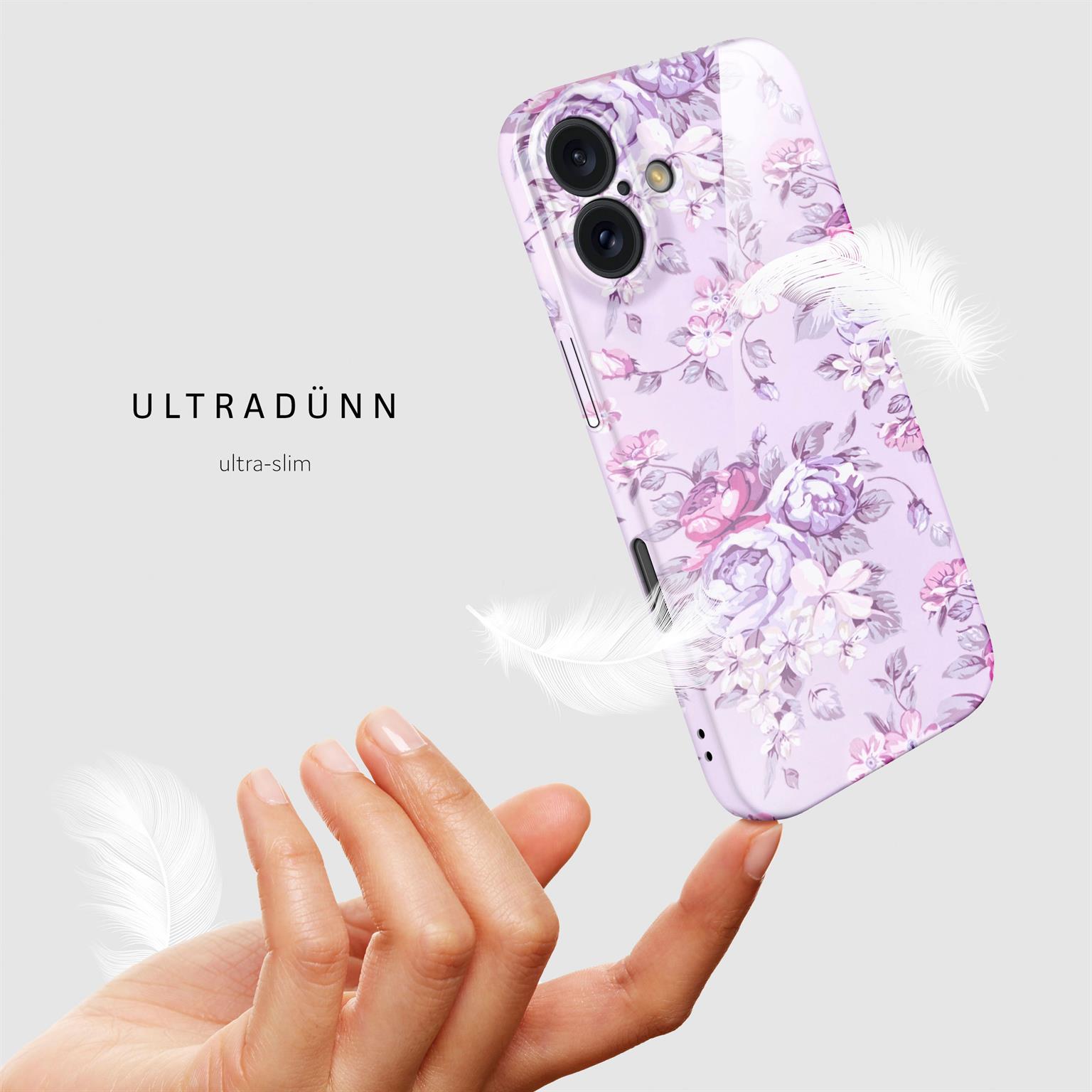 ONEFLOW Flower Cover iPhone 16 Blumen Muster – Weiteres Produktbild 4