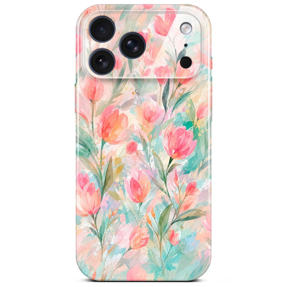 ONEFLOW Flower Cover iPhone 17 Pro Max Blumen Muster – Weiteres Produktbild 1