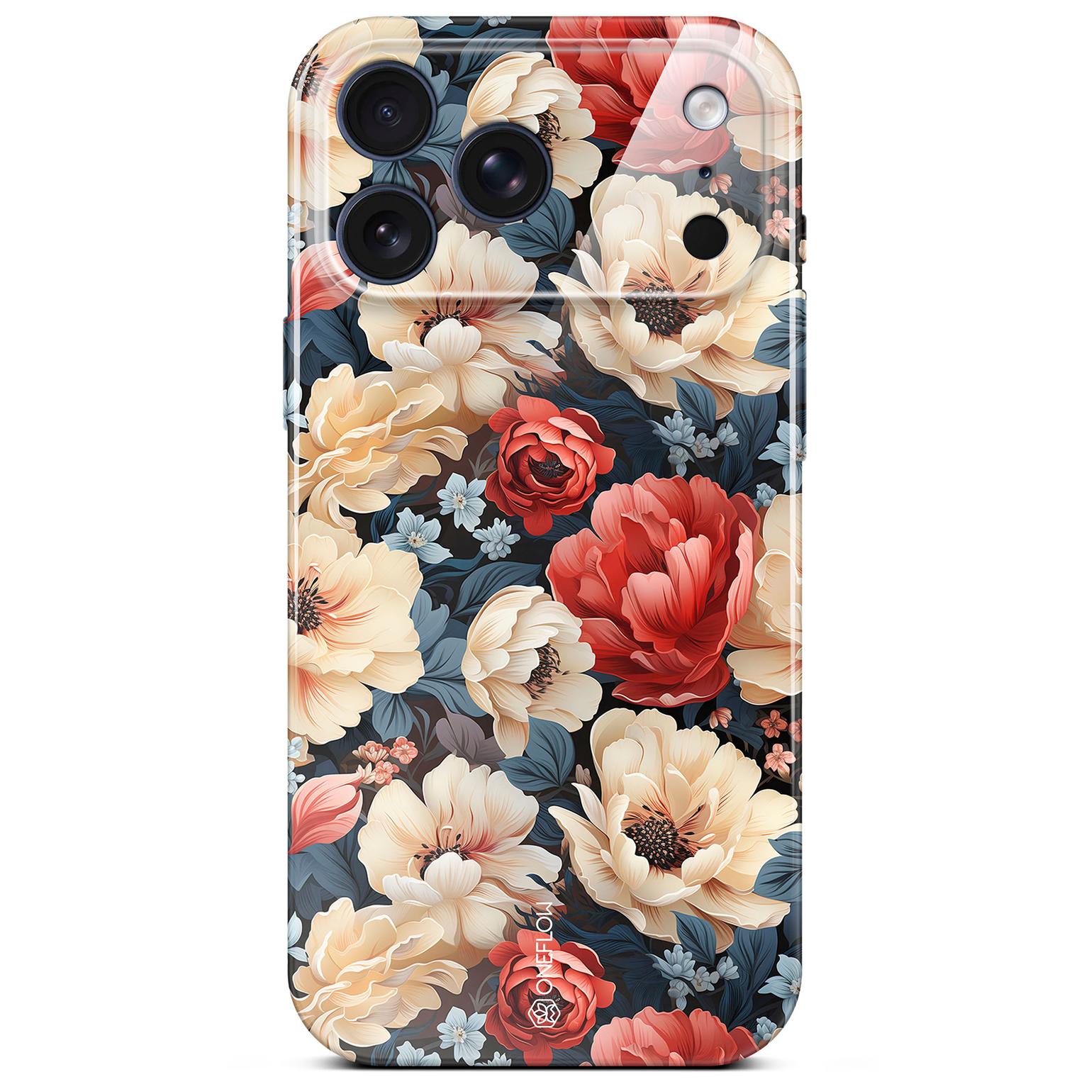 ONEFLOW Flower Cover iPhone 17 Pro Max Blumen Muster Hauptbild