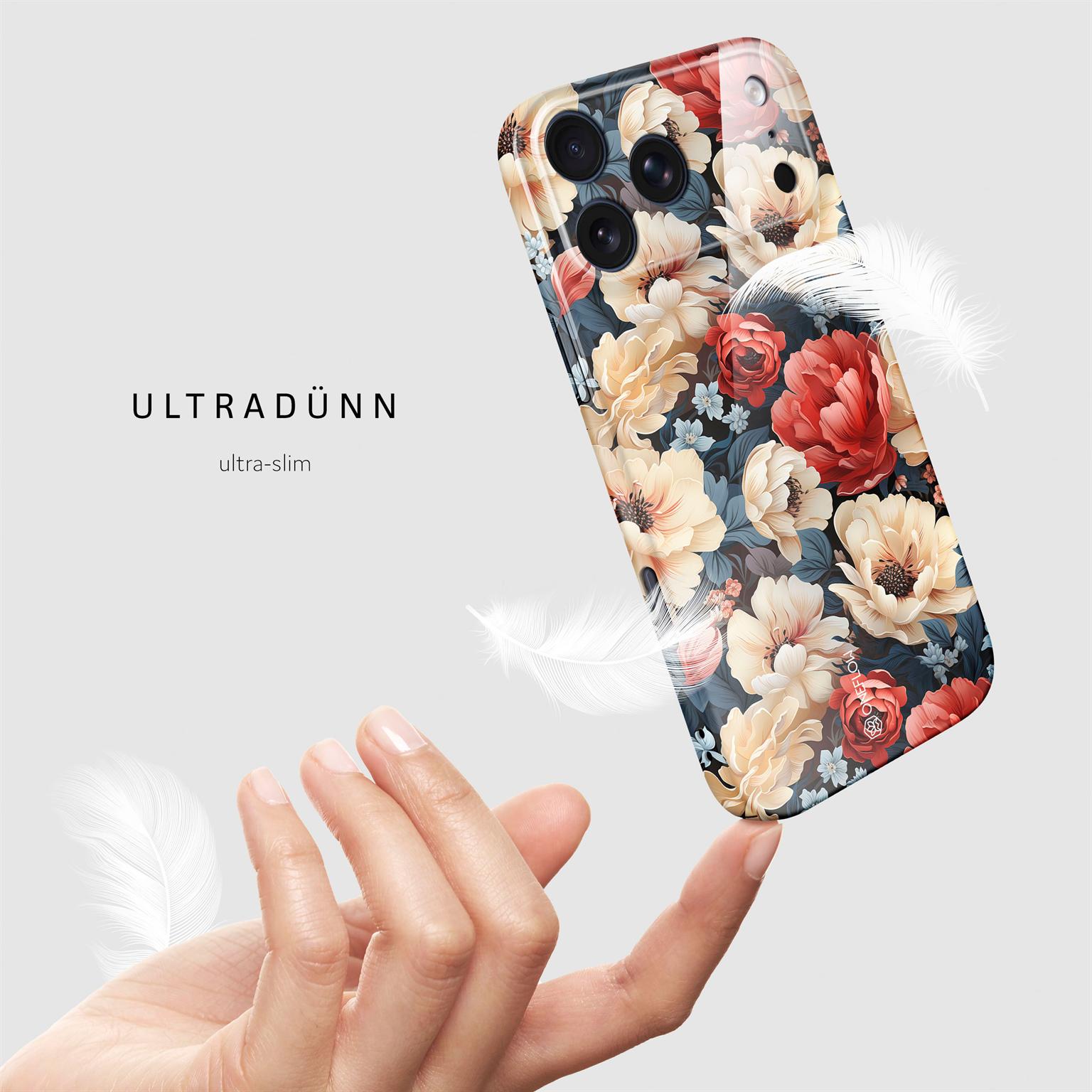 ONEFLOW Flower Cover iPhone 17 Pro Max Blumen Muster – Weiteres Produktbild 4