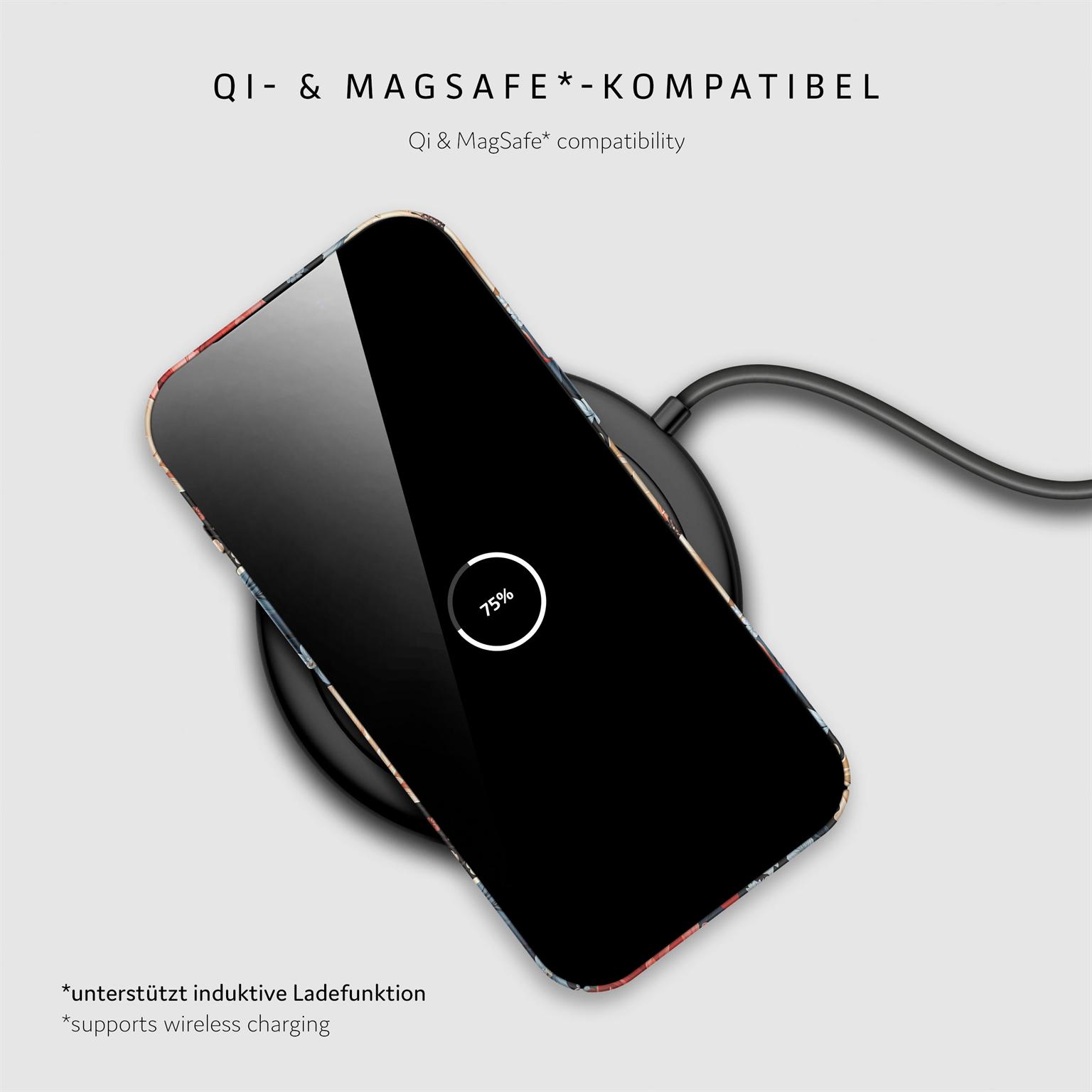 ONEFLOW Flower Cover iPhone 17 Pro Max Blumen Muster – Weiteres Produktbild 5
