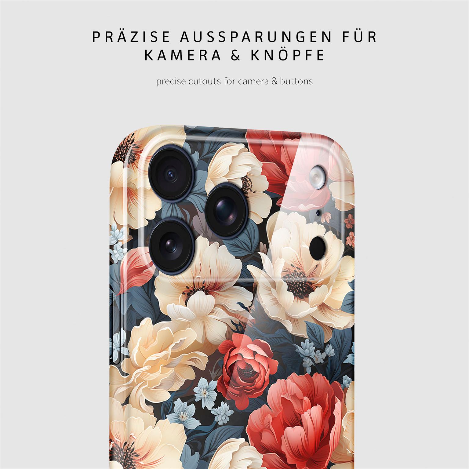 ONEFLOW Flower Cover iPhone 17 Pro Max Blumen Muster – Weiteres Produktbild 6