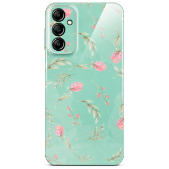ONEFLOW Flower Cover Samsung Galaxy A14 (4G) Blumen Muster – Mint Blossom ONEFLOW Flower Cover Samsung Galaxy A14 (4G) Blumen Muster – Mint Blossom