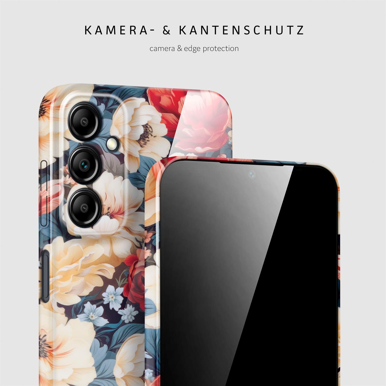 ONEFLOW Flower Cover Samsung Galaxy A14 5G Blumen Muster – Weiteres Produktbild 1