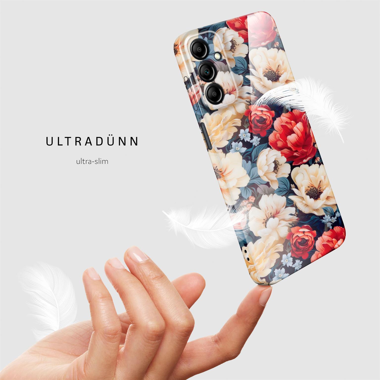 ONEFLOW Flower Cover Samsung Galaxy A14 5G Blumen Muster – Weiteres Produktbild 4