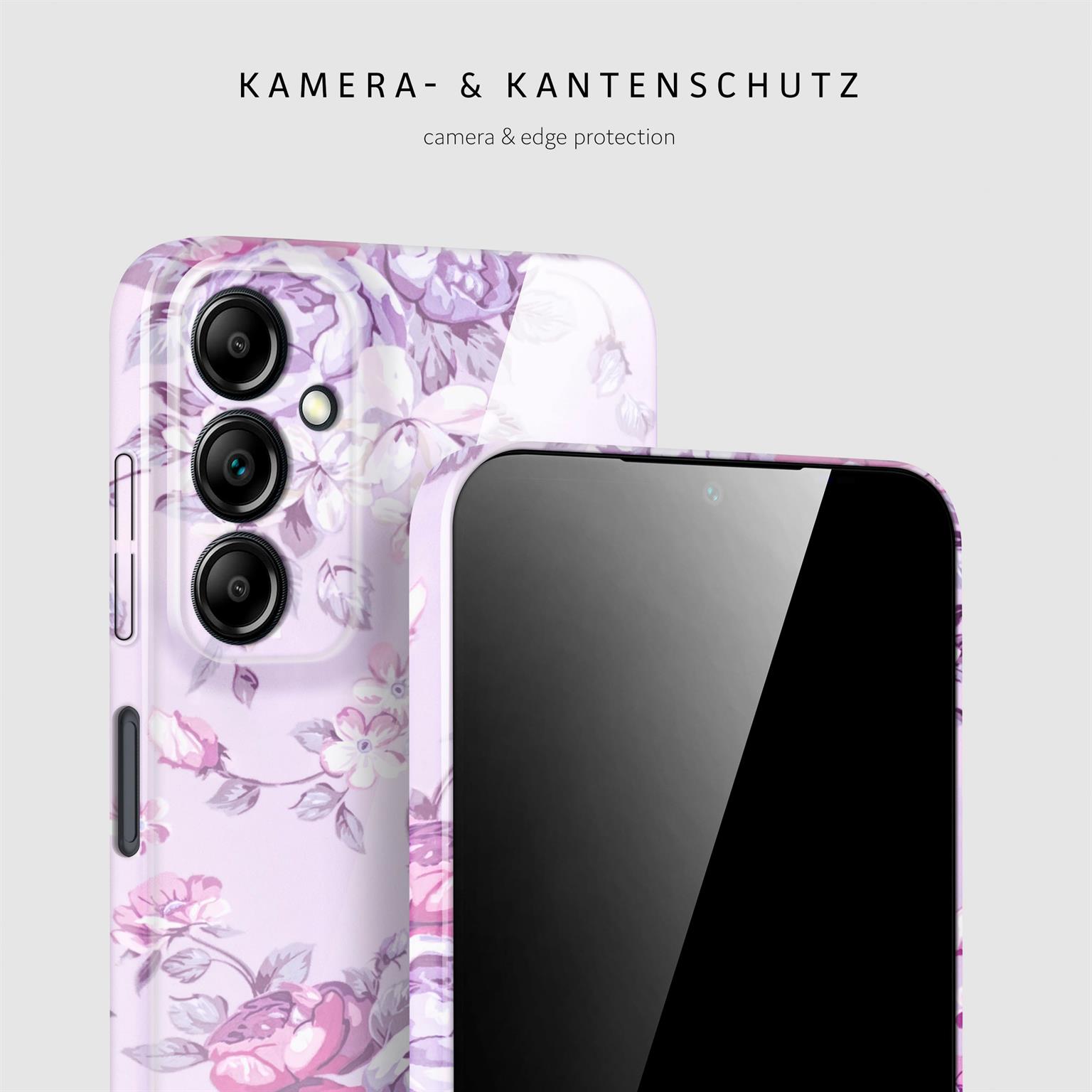 ONEFLOW Flower Cover Samsung Galaxy A14 5G Blumen Muster – Weiteres Produktbild 1