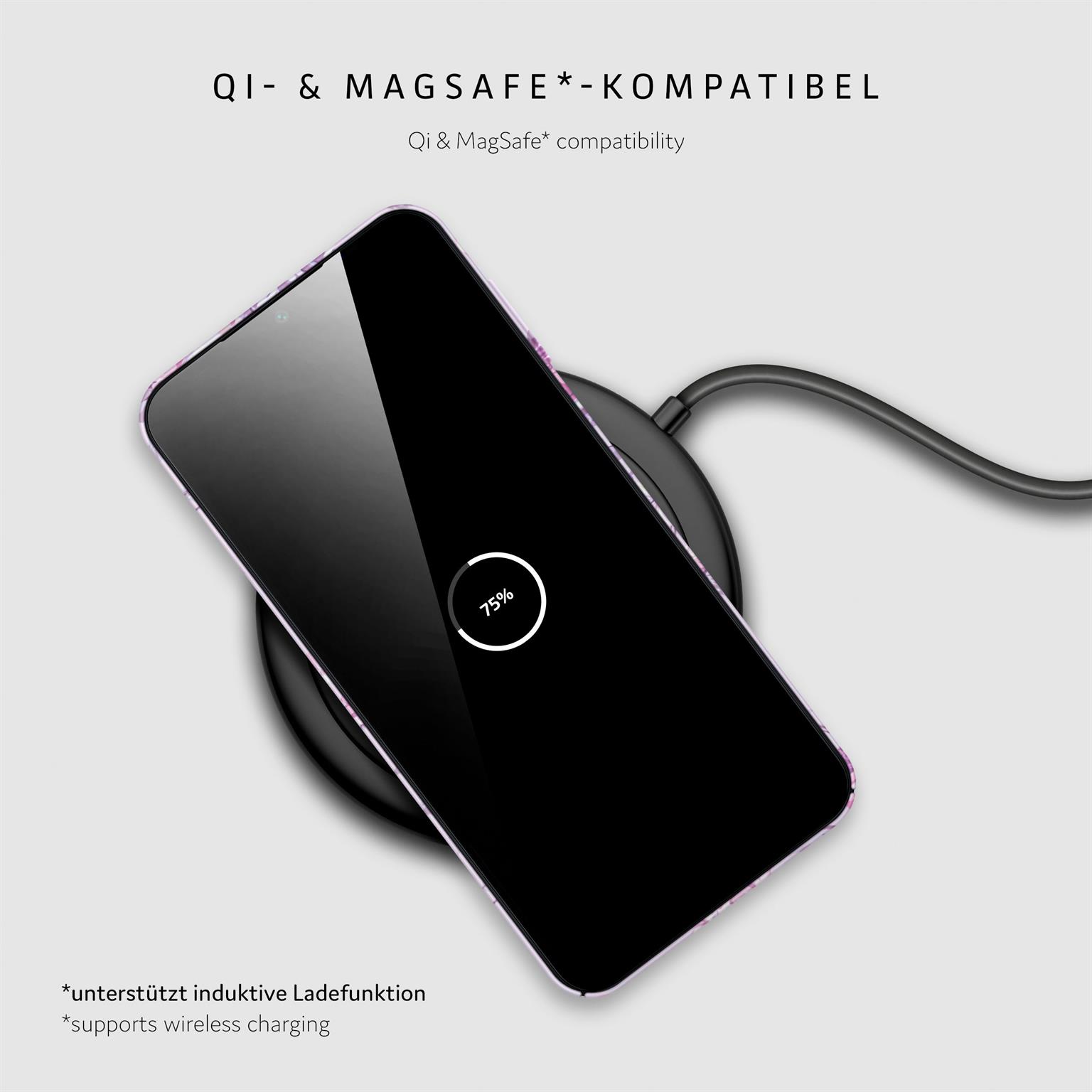 ONEFLOW Flower Cover Samsung Galaxy A14 5G Blumen Muster – Weiteres Produktbild 5