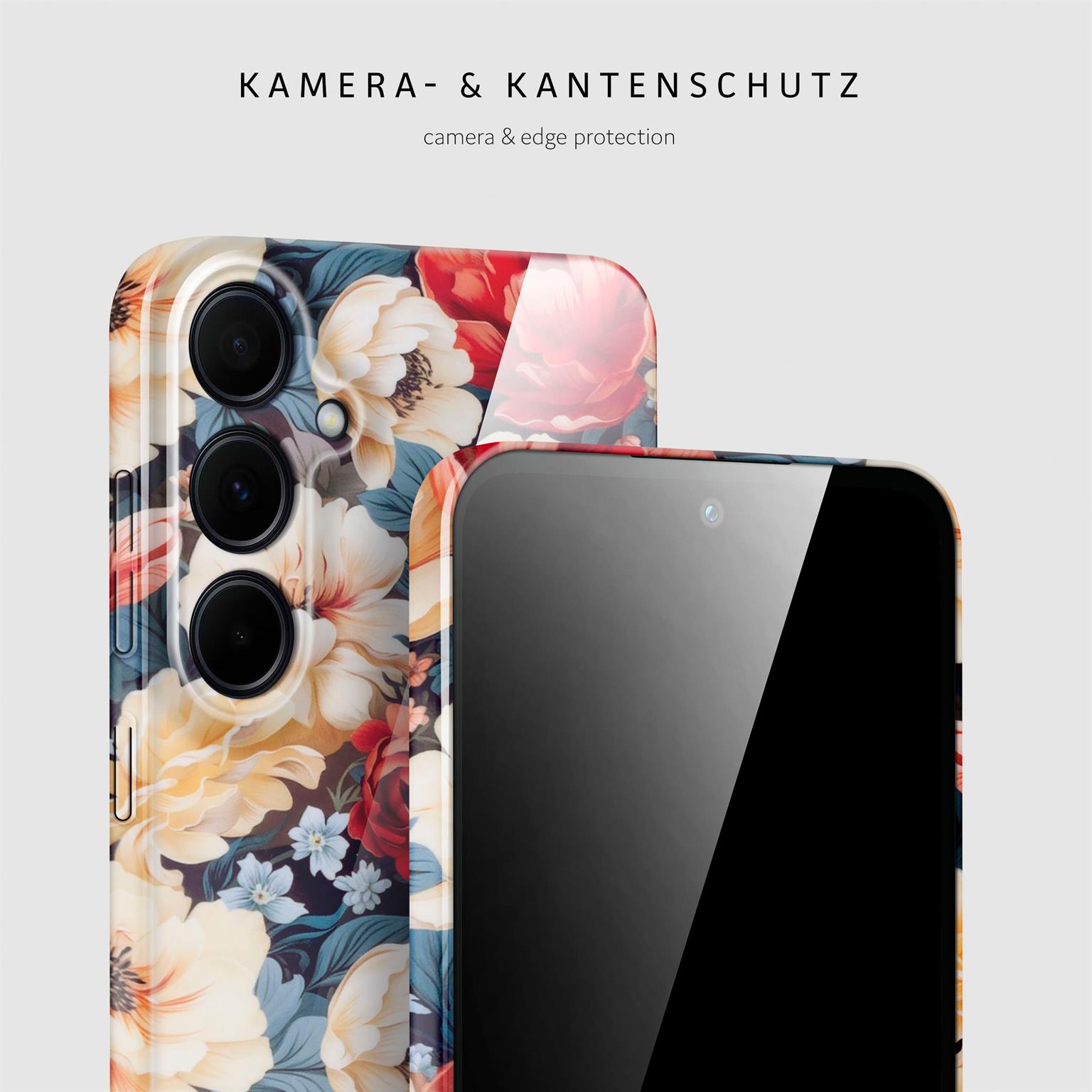 ONEFLOW Flower Cover Samsung Galaxy A35 5G Blumen Muster – Weiteres Produktbild 1