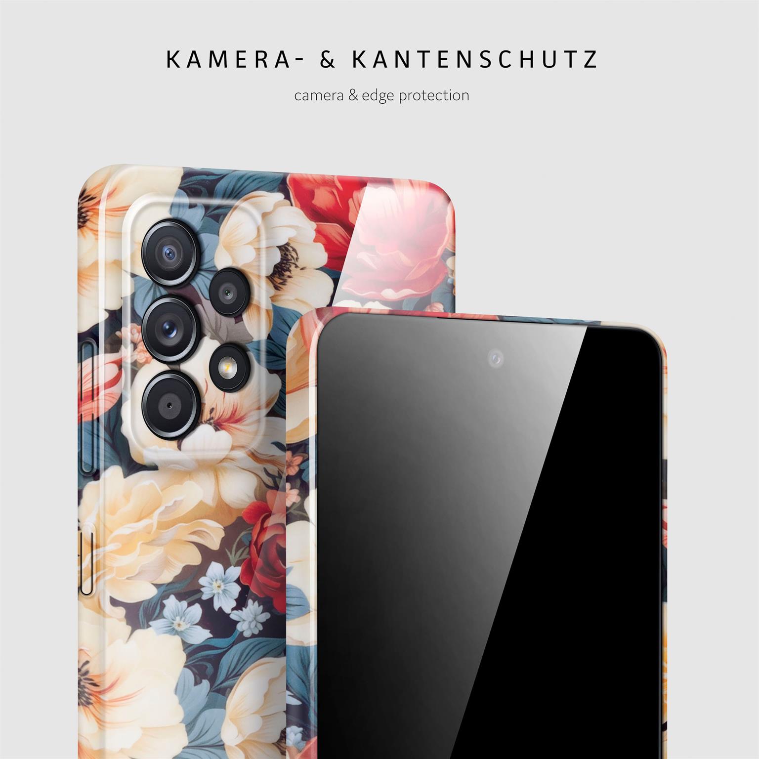 ONEFLOW Flower Cover Samsung Galaxy A52 5G Blumen Muster – Weiteres Produktbild 1