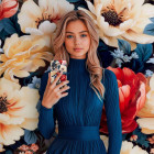 ONEFLOW Flower Cover Samsung Galaxy A52 5G Blumen Muster – Weiteres Produktbild 3