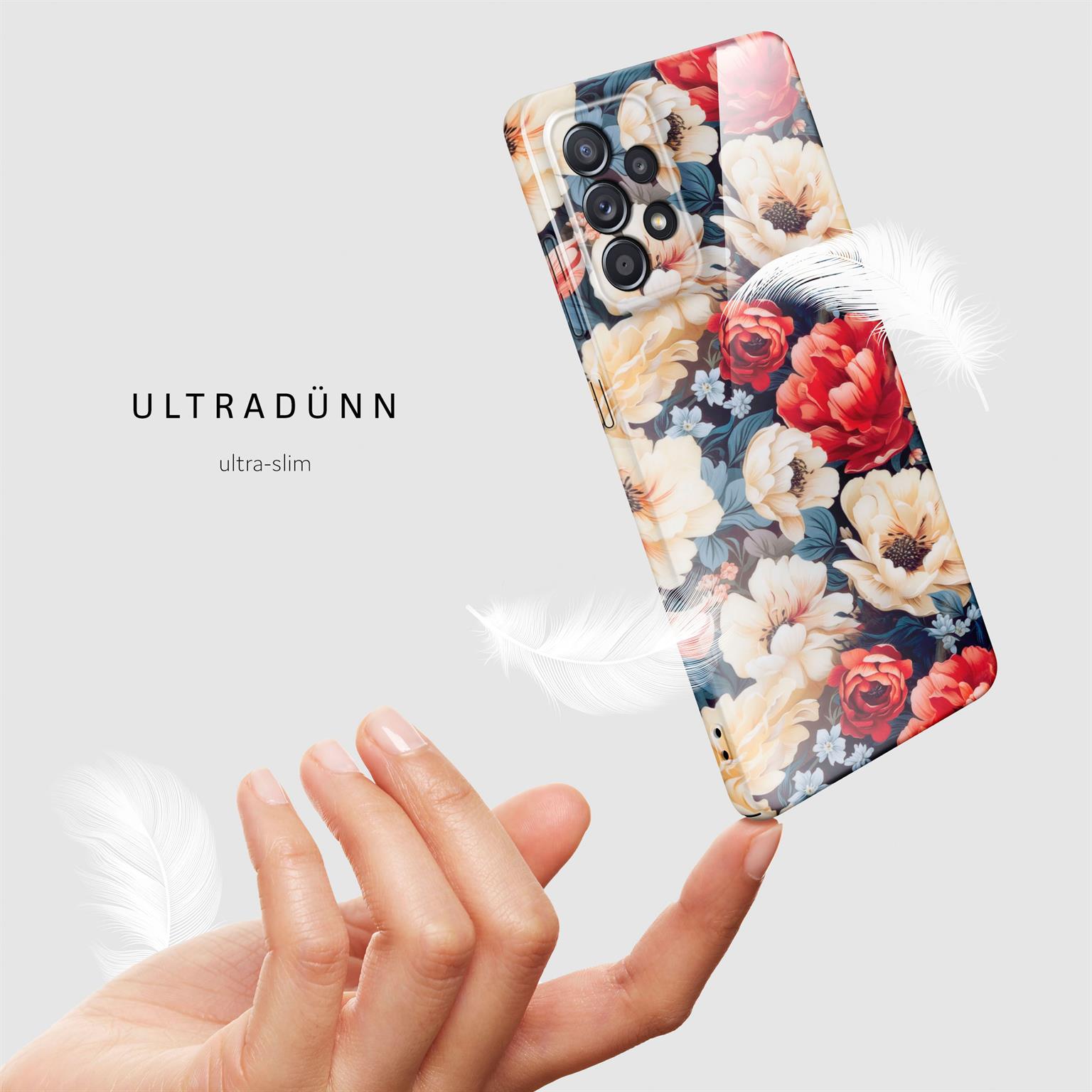 ONEFLOW Flower Cover Samsung Galaxy A52 5G Blumen Muster – Weiteres Produktbild 4