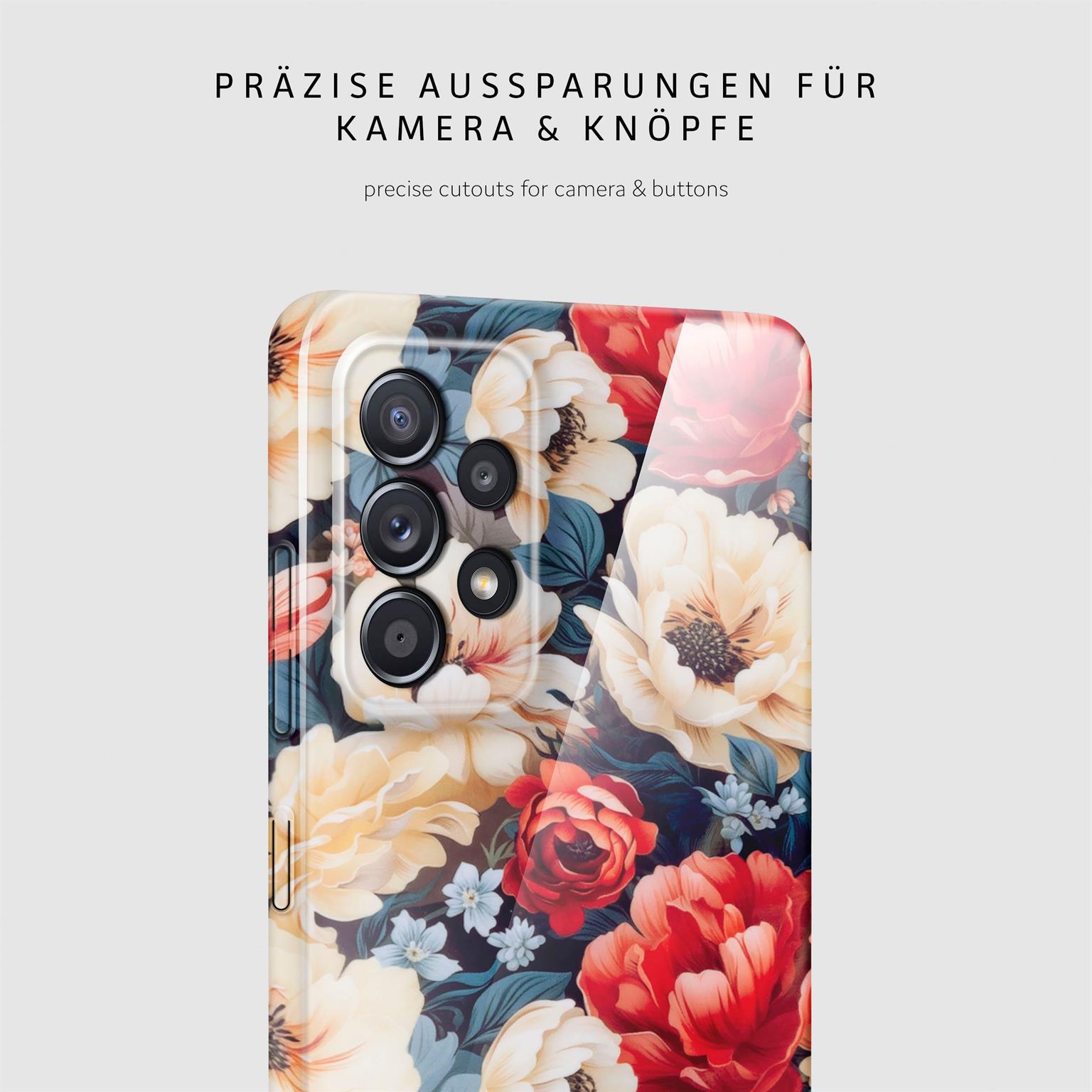 ONEFLOW Flower Cover Samsung Galaxy A52 5G Blumen Muster – Weiteres Produktbild 6